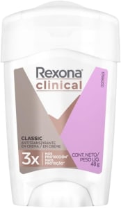 2 Unidades — Desodorante Antitranspirante em Creme Rexona Clinical Classic - 48g