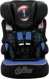  Cadeira para auto Beline Luxe Capitão América, Marvel, Azul 
