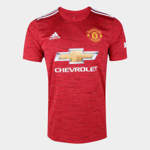 Camisa Manchester United Home 20/21 s/n° Torcedor Adidas Masculina - Vermelho