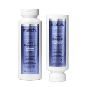 Combo Match Loiro Reparado: Shampoo 300ml + Condicionador 280ml