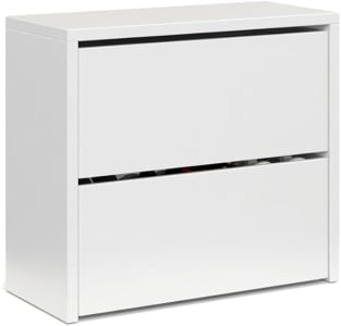 Sapateira Articulada Safira 2 Portas Basculante Mell (Branco)