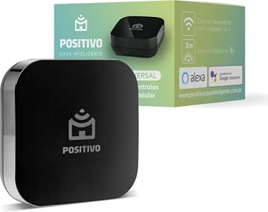 Smart Controle Universal Wi-Fi Positivo Casa Inteligente, All-in-One, Controle Pelo Celular ou Comando de Voz, infravermelho, rede 2.4 GHz, Bivolt – C