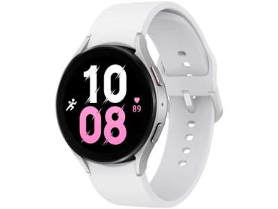 Smartwatch Samsung Galaxy Watch5 BT 44mm Prata 16GB Bluetooth - Smartwatch e Acessórios - Magazine 