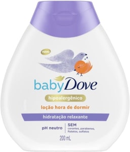 2 Unidades | Loção Corporal Hidratação Relaxante Hora de Dormir Frasco 200ml - Baby Dove