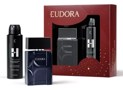 Kit Presente Eudora H Desodorante Colônia 100ml + Desodorante Antitranspirante Aerossol 125ml