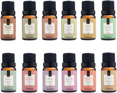 Kit 10 Essências Para Aromatizador Elétrico 10ml Via Aroma