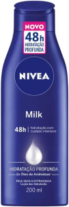 3 Unidades — Nivea Hidratante Corporal Milk Pele Seca Idratada Por 48h - 200ml