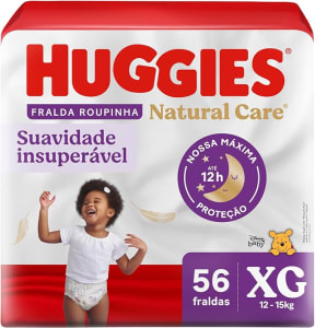 HUGGIES Fralda Huggies Natural Care Roupinha Xg 56 Unidades