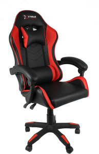 Cadeira Xtreme Gamers Cinesis Giratória Reclinável Altura Ajustável (Preto/Vermelha)