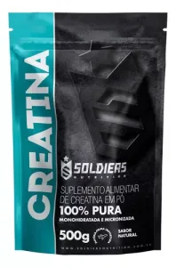 2 Unidades Creatina Monohidratada 500g 100% Pura - Soldiers Nutrition