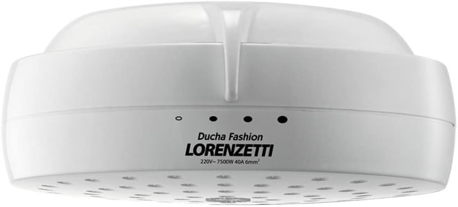 Ducha Fashion 220V 6800W, Lorenzetti, 7531205, Branco, Pequeno