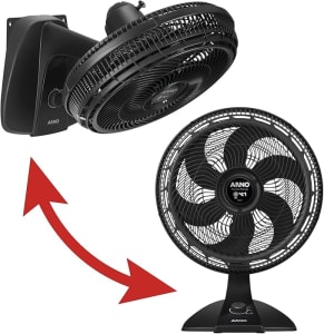 Ventilador 2 em 1 Mesa ou Parede Arno Turbo Force 40cm VF42 220V