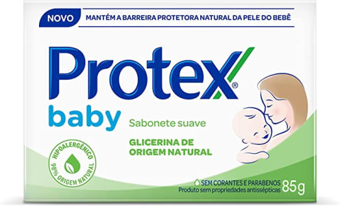 Sabonete em Barra para Bebê Protex Baby Glicerina Natural 85g