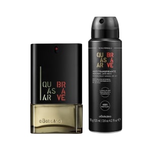 Combo Quasar Brave: Desodorante Colônia 100ml + Desodorante Antitranspirante Aerossol 75g/125ml