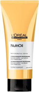 L'Oréal Professionnel Condicionador NutriOil para nutrição e brilho enriquecido com óleo de coco com textura leve e