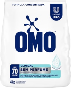 OMO Lavanderia Profissional Clinical detergente em pó hipoalergênico 4 kg