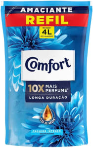 2 Unidades — Amaciante Concentrado Comfort Frescor Intenso 900 Ml Refil