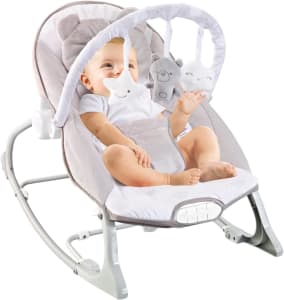 Cadeira de Descanso Bebê Musical Sons da Natureza, Caixa Vibratória, Cinto de 3 Pontos, Acompanha Travesseiro, Até 18 kg - Maxi Baby