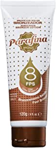 Bronzeador Solar Cera de Abelha FPS8, Bege, Parafina Bronze, 120 g