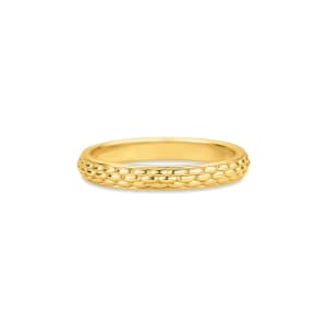 Anel Life Trama em Prata 925 com Banho de Ouro Amarelo 18k