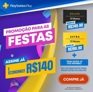 Assinatura PS Plus Extra - 12 Meses R$199,00