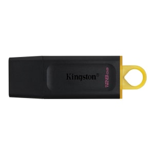 Pen Drive DataTraveler Exodia 128GB Kingston com Conexão USB 3.2 Preto/Amarelo - DTX/128GB