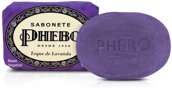 4 Unidades - Sabonete Toque de Lavanda Phebo Lilás 90G