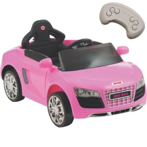 Carro Eletrico Biemme Car One Ad Audi Rosa 6v Com Controle