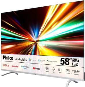 Fast Smart TV Philco 58” PTV58GAGSKSBL Dolby Audio 4K LED