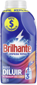 Brilhante Limpeza Total - Sabão Líquido Para Diluir, 500ml