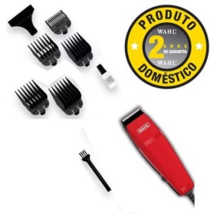 Máquina de Cortar Cabelo Easy Cut Wahl - 5 Pentes de Altura Para Corte Completo, Lâminas Auto-Afiáveis, Silenciosa, Potente, Economize e Faça Em Casa