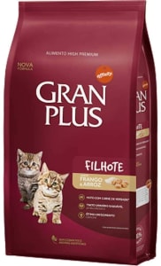 Ração para Gatos Filhotes Gran Plus Frango e Arroz 3kg