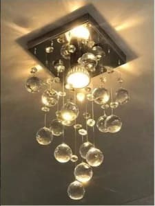 Lustre de Acrilico Para Decorar Sala Iluminação Decoração Quarto Luminária Banheiro