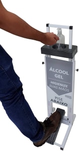 Suporte para Álcool Gel com pedal