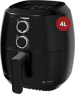 WAP Fritadeira Elétrica sem Óleo Air Fryer Preta 4 Litros, Potência de 1500W e Revestimento Antiaderente 127V