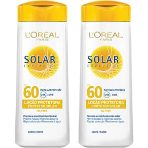 Kit 2 Protetores Solares Expertise Loção FPS 60 120ml - L'Oréal Paris (Cód. 129657020)