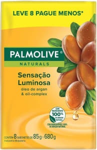 2 Pacotes Sabonete Em Barra Palmolive Naturals Sensação Luminosa 85g - 8 Unidades