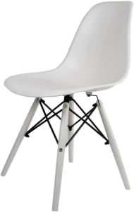 Cadeira Eames Dsw Injetado Cx 1 - Pp Branco