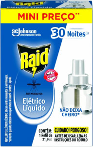 3 Unidades — Repelente Elétrico Líquido Raid Refil 30 Noites - 21,9ml