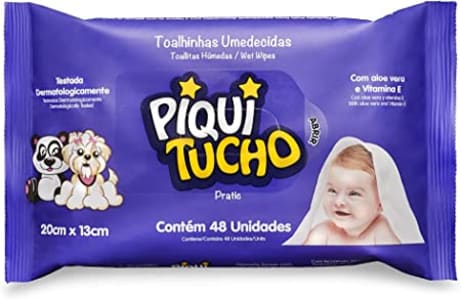 Toalhas Umedecidas Pratic 48 Unidades, Piquitucho