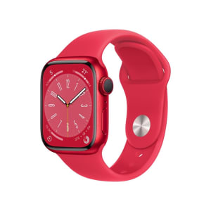 Apple Watch Series 8 GPS, Caixa de Alumínio 41mm Vermelha, Pulseira Esportiva Vermelha - MNP73BZ/A