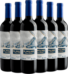 Kit 6 El Molino Malbec por R$29,90 cada Garrafa