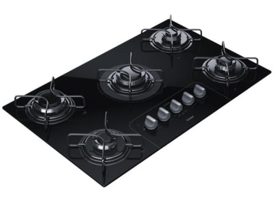 Cooktop 5 Bocas a Gás GLP Consul Vidro Temperado CD075AE