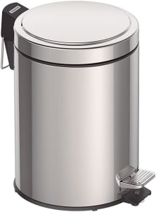 Lixeira com Pedal em Aço Inox Acabamento Tramontina Inox 5Litros