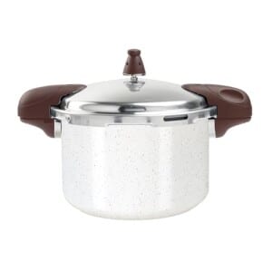 Brinox - Panela De Pressão 5,4L Antiaderente Ceramic Life Pressure Com Fundo De Indução - Vanilla