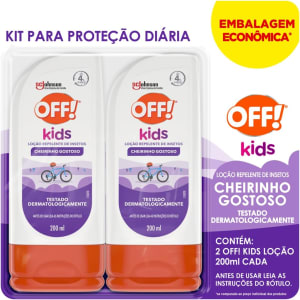 OFF! Repelente Kids Loção 2 Unidades 200ml Cada