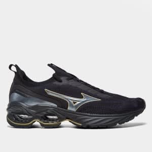 Tênis Mizuno Wave Invictus 4 Masculino - Preto+Cinza