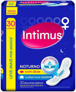 Intimus Gel Absorvente Noturno Suave C/Abas