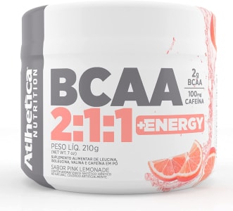 Bcaa 2.1.1 + Energy - 210G Pink Lemonade - Atlhetica, Athletica Nutrition