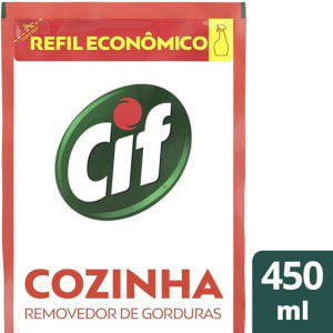 Cif Limpador Ultra Rápido Desengordurante Refil 450Ml